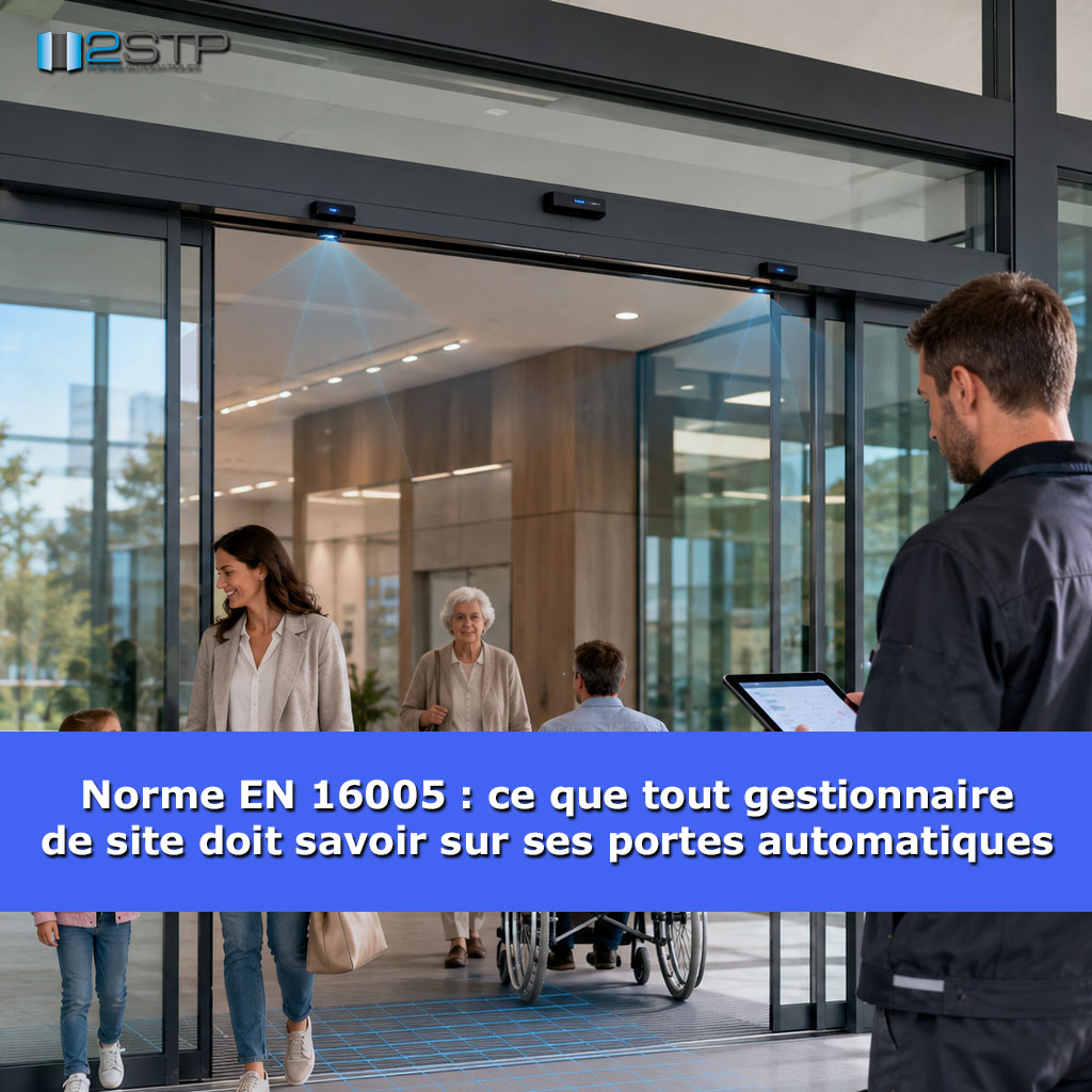 Norme EN 16005 : ce que tout gestionnaire de site doit savoir sur ses portes automatiques