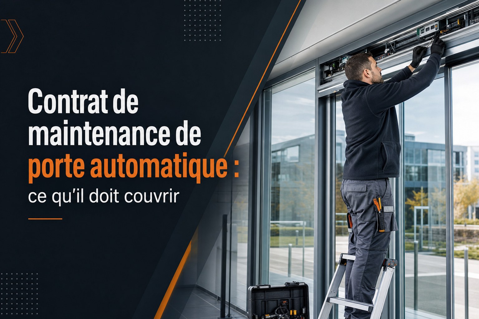 Contrat de maintenance de porte automatique : ce qu'il doit couvrir
