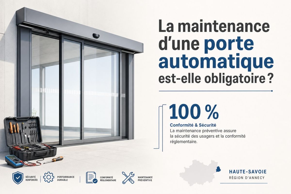 La maintenance d'une porte automatique est-elle obligatoire ?