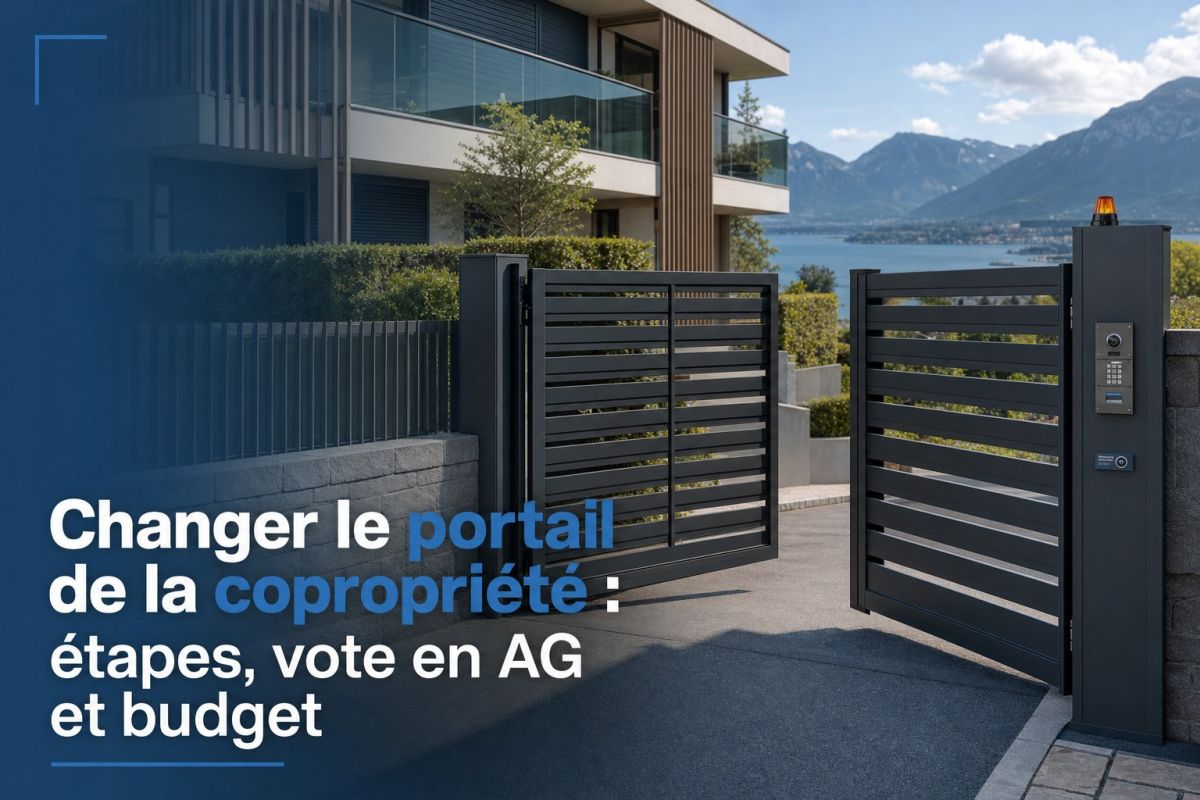 Changer le portail de la copropriété : étapes, vote en AG et budget